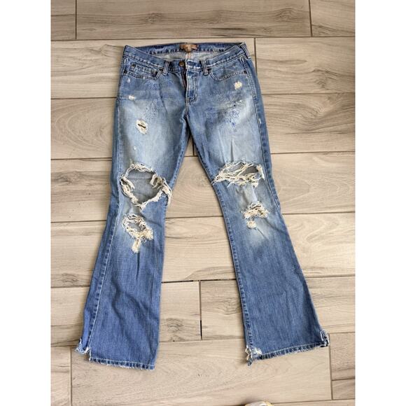 Abercrombie & Fitch Denim - Abercrombie and Fitch A&F Madison Flare Vintage Size 8R Distressed